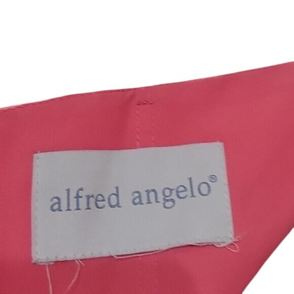 Alfred Angelo Pink‎ Halter Bridesmaid Dress Sweetheart Neckline Knee Length Size - Picture 5 of 5